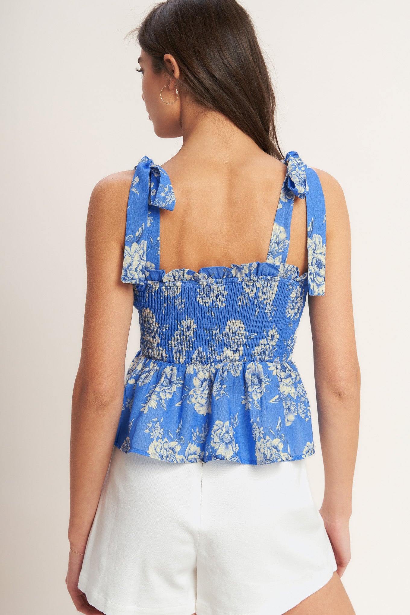 Romantic Blue Woven Top