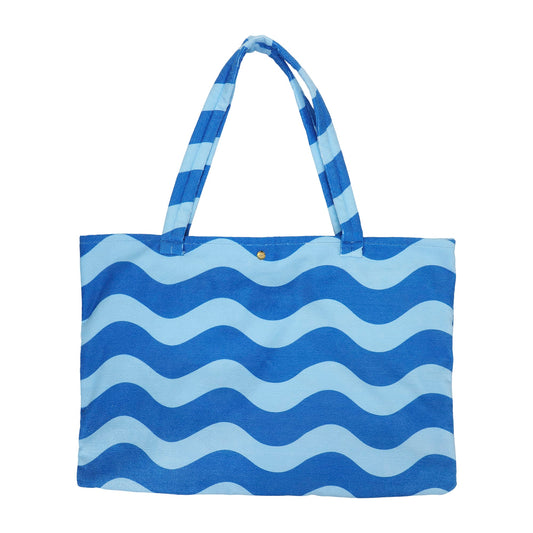 Blue Wave 2-in-1 Towel Tote Bag