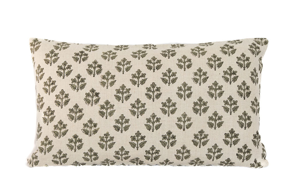 Lauren Block Print Throw Pillow