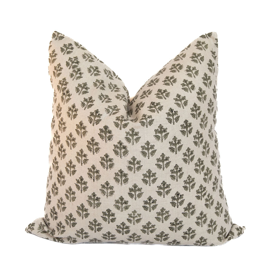 Lauren Block Print Throw Pillow