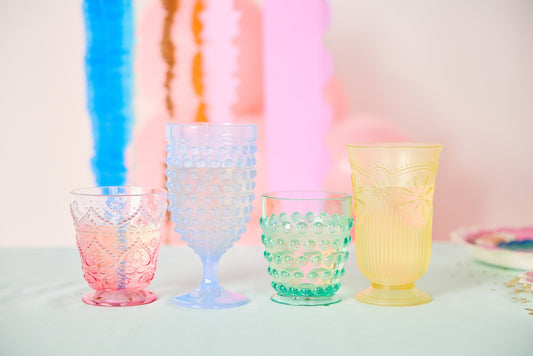 Vintage Vibes Pastel Reusable Cup Set