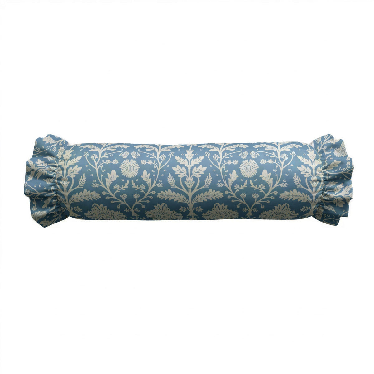 Delia Ruffled Bolster Pillow | Ruffled Decor Pillow