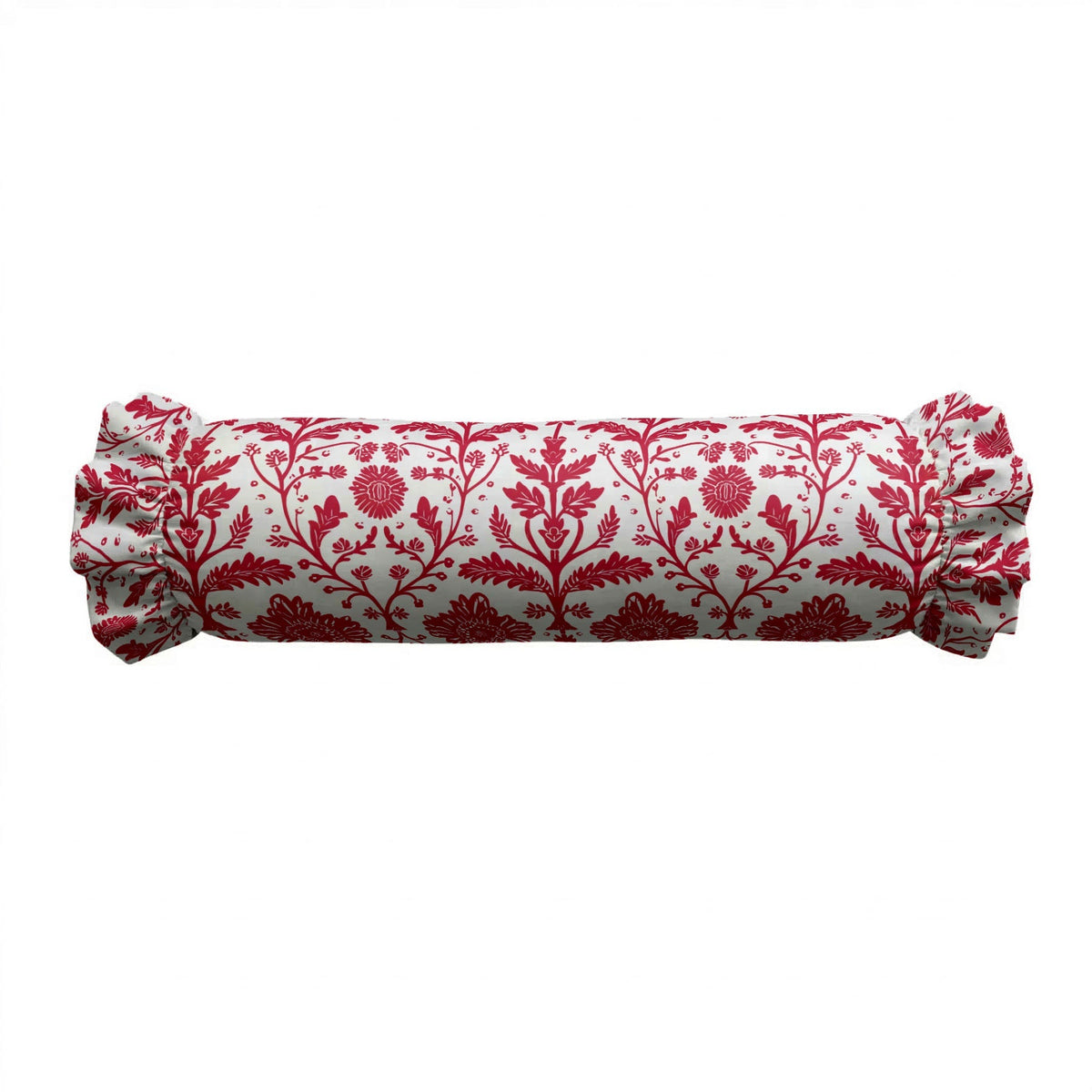 Delia Ruffled Bolster Pillow | Ruffled Decor Pillow