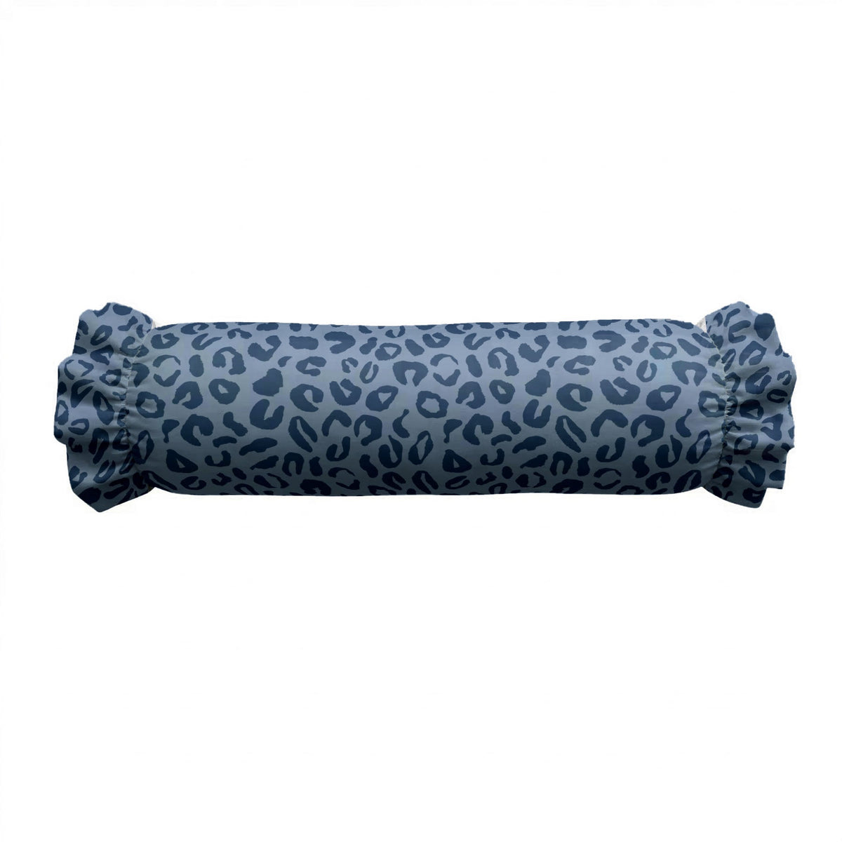 Leopard Spots Ruffled Bolster Pillow | Ruffled Decor Pillow