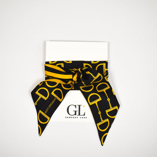 The Gameday Signature Scarf - Black and Yellow