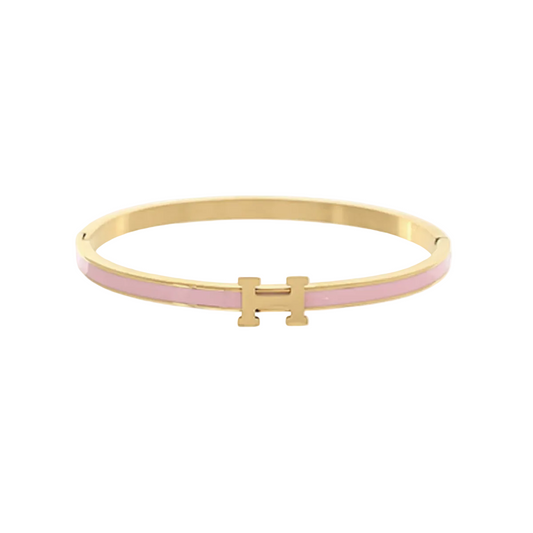 Light Pink H Bracelet