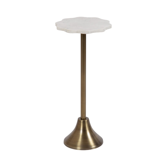 Sanzo Scalloped Marble Table