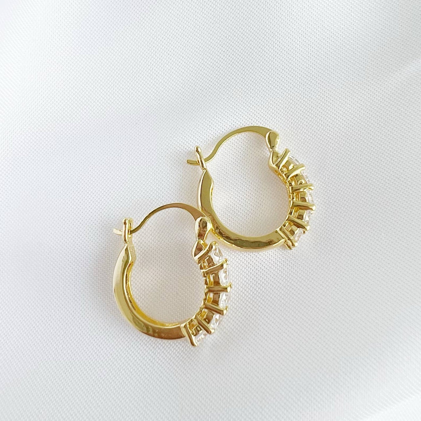 Stella CZ Hoop Earrings