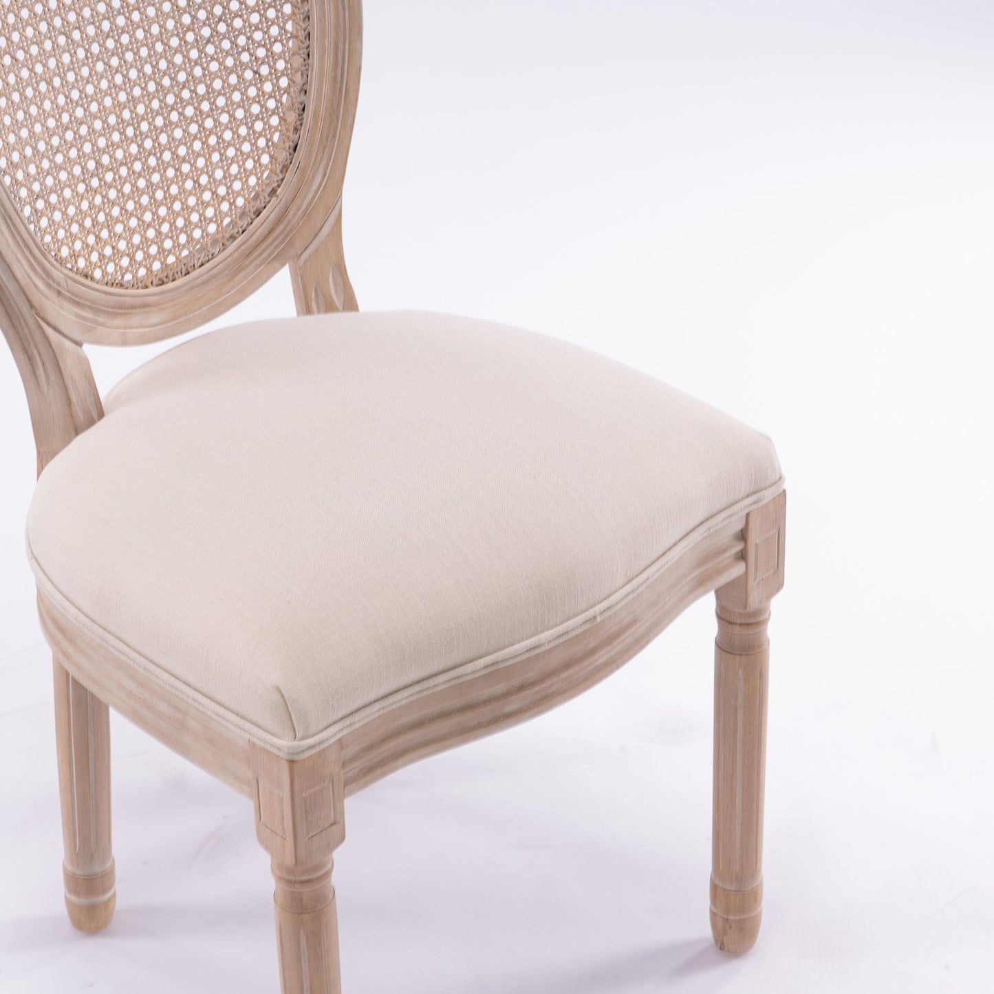 French Style Rattan Chair, Set of 2