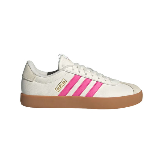 Adidas Women's VL Court 3.0 Shoes - White / Magenta / Gold Metallic