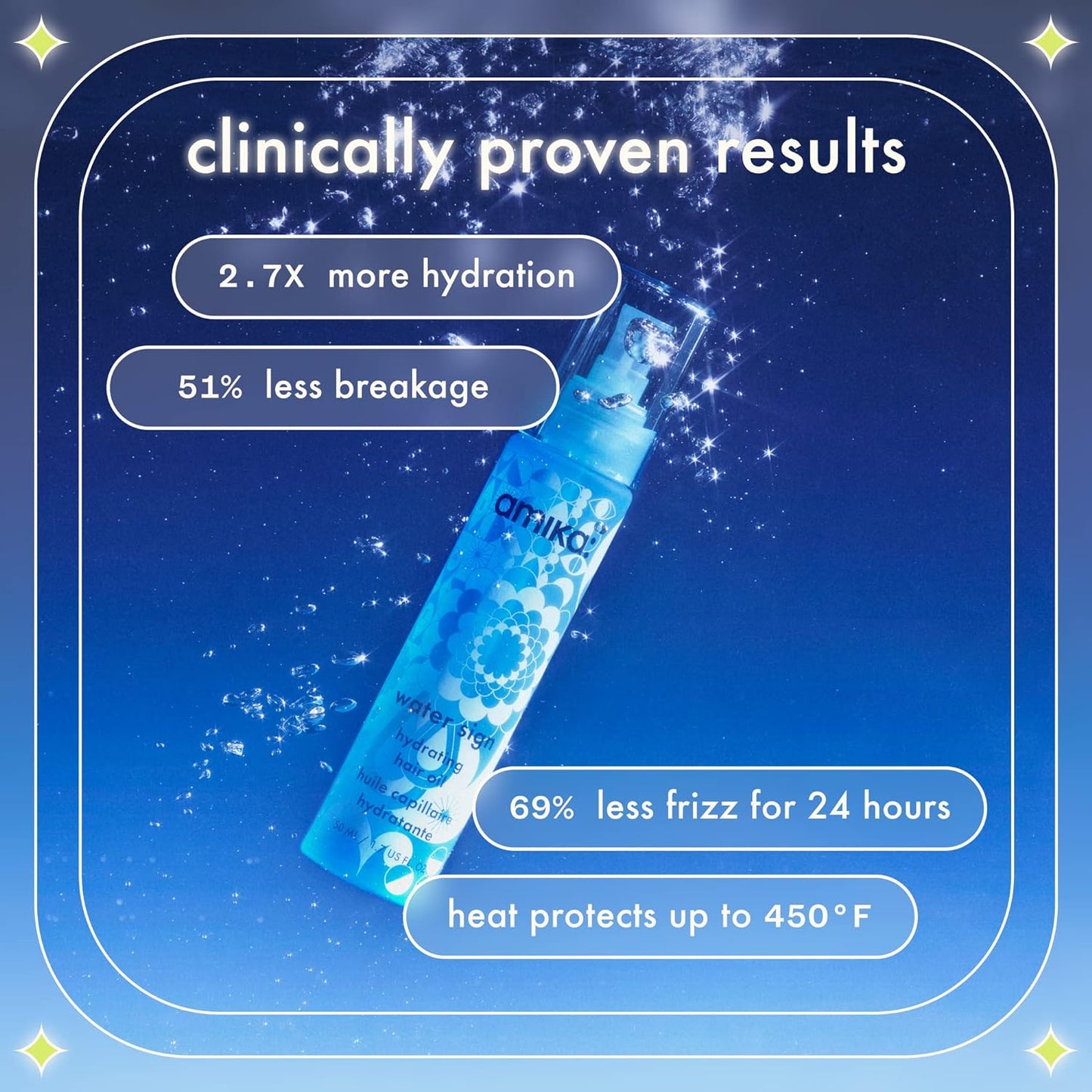 Amika Water Sign Hydrating Hair Oil with Hyaluronic Acid