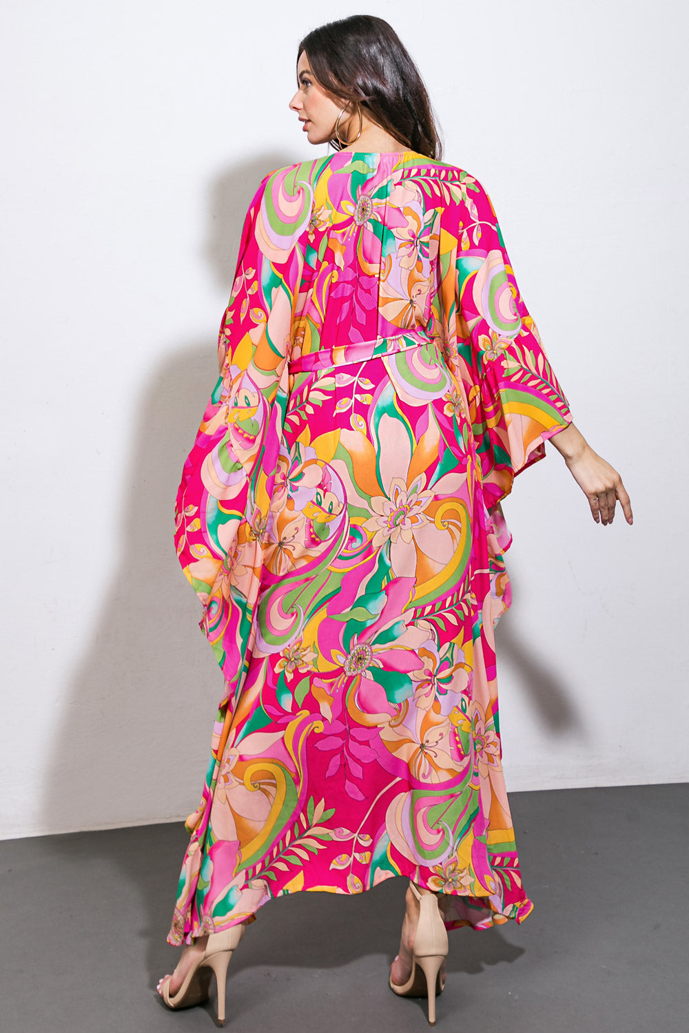 Seaside Woven Kaftan Dress