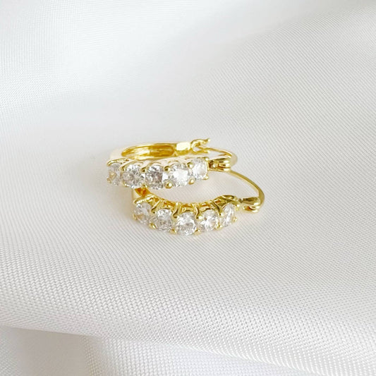Stella CZ Hoop Earrings
