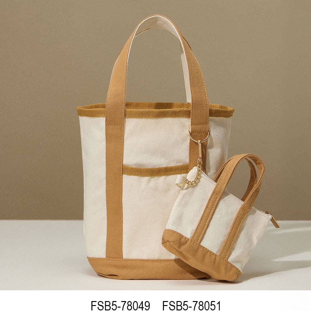 Small Canvas Boat Tote