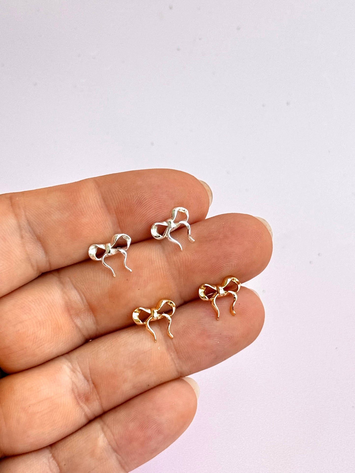 Sweetheart Bow Studs