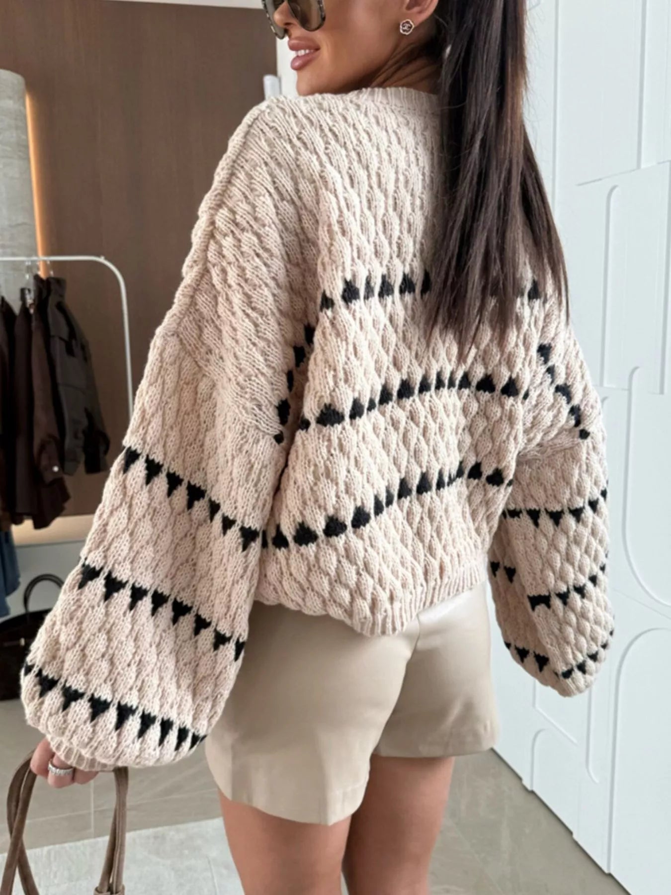 Chunky Knit Striped Sweater