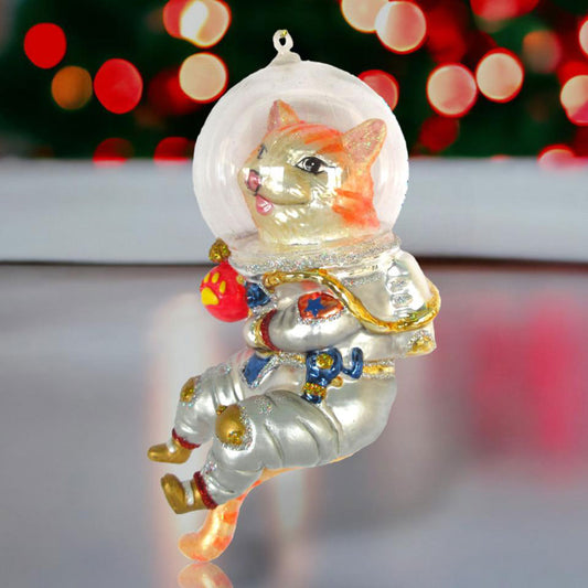 Cat in Space Suit Ornament