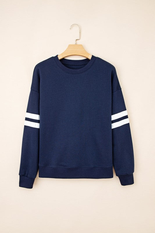 Taylor Striped Oversized Sweatshirt