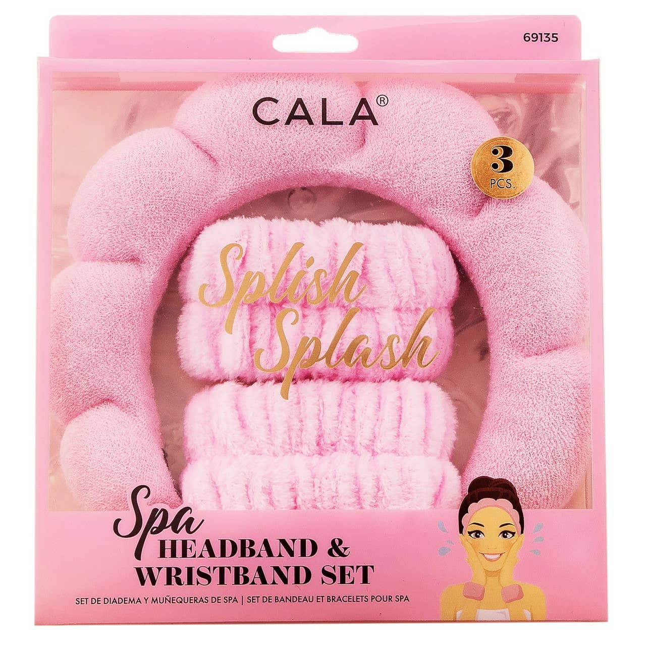 Spa Headband and Wristband Set