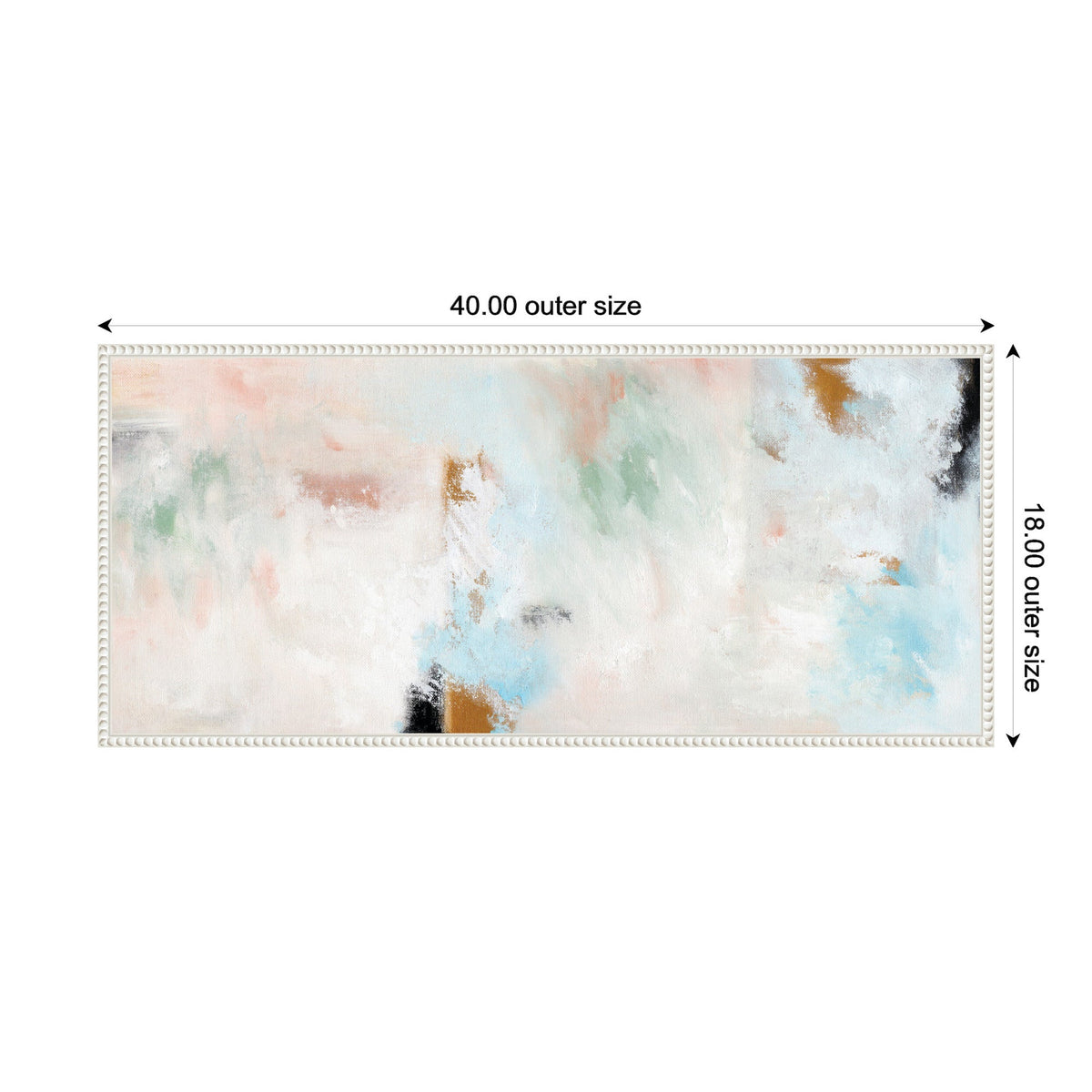 Foggy Ice Forest Framed Canvas Wall Art
