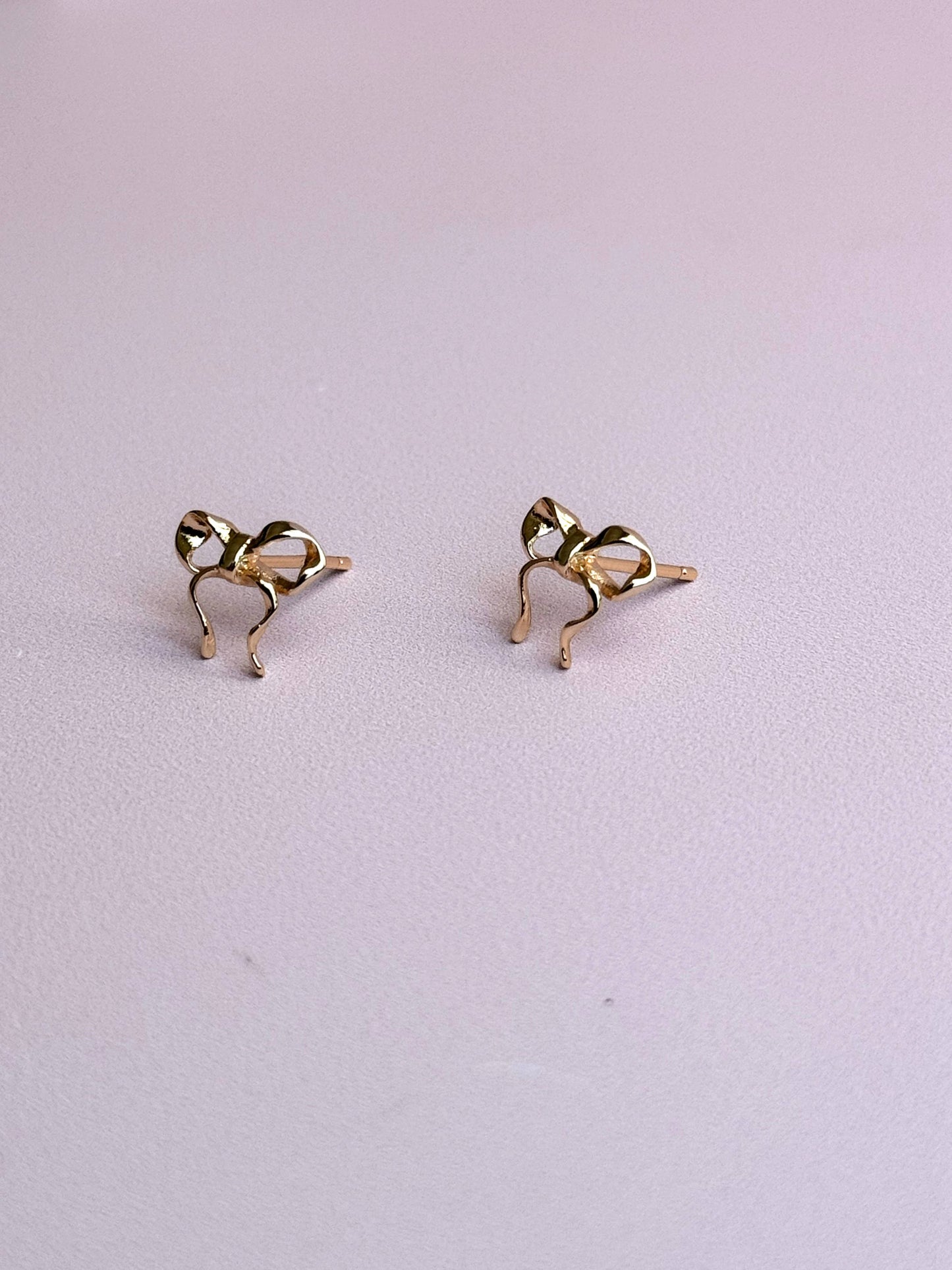 Sweetheart Bow Studs