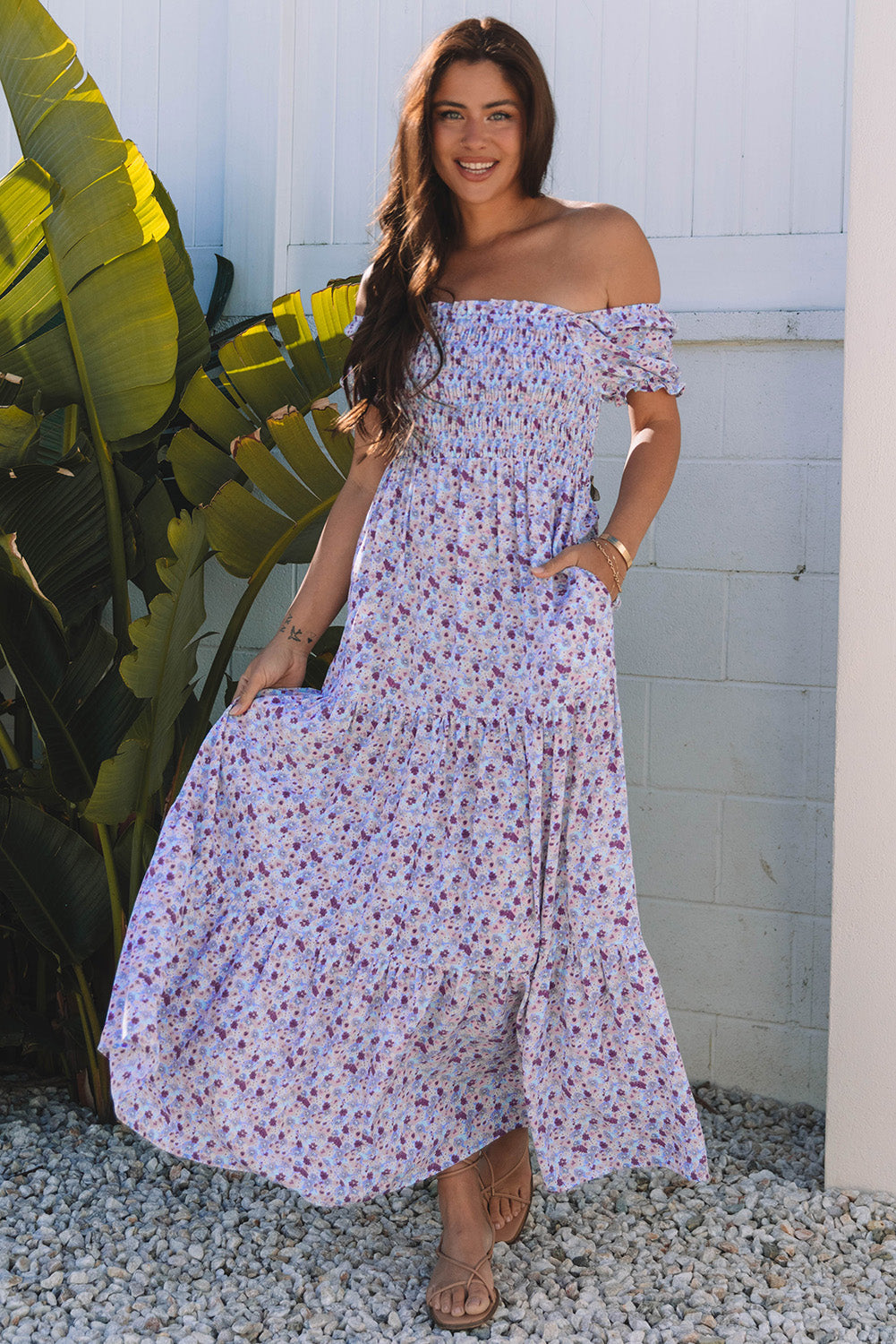 Lacey Floral Maxi Dress