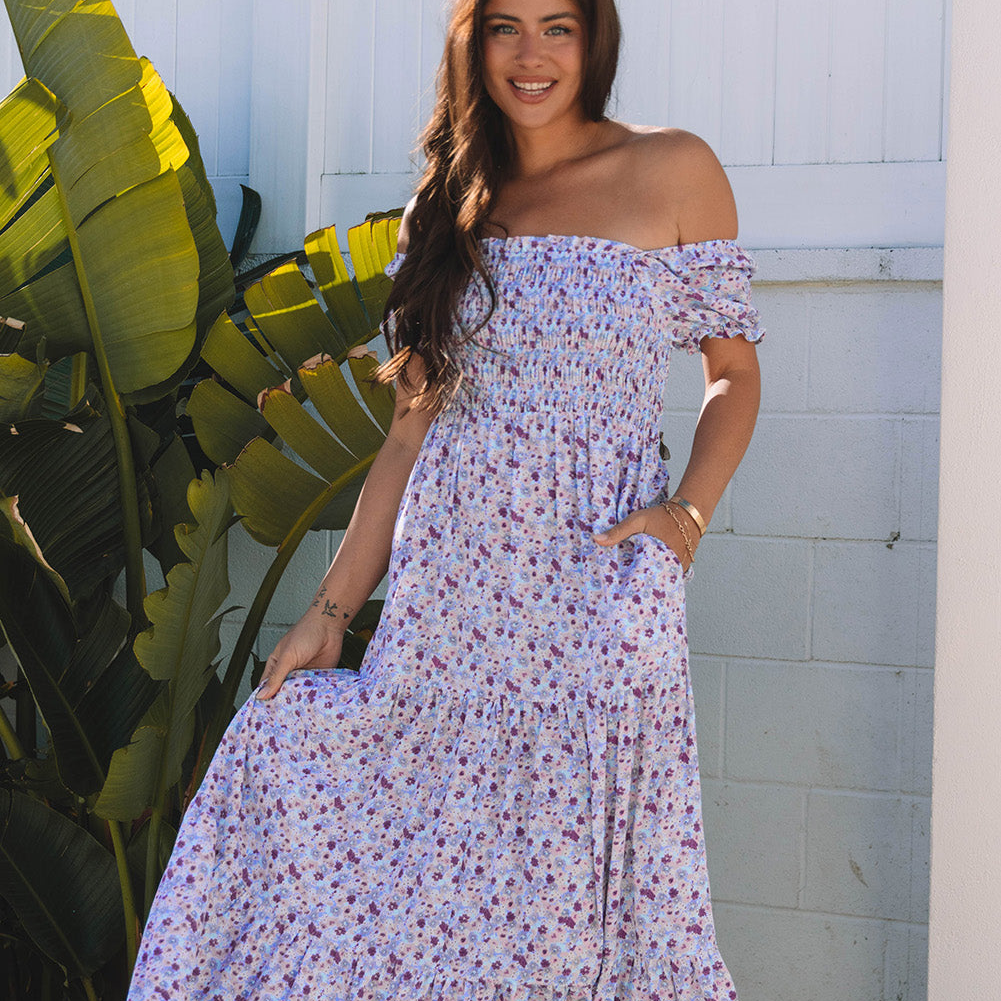 Lacey Floral Maxi Dress