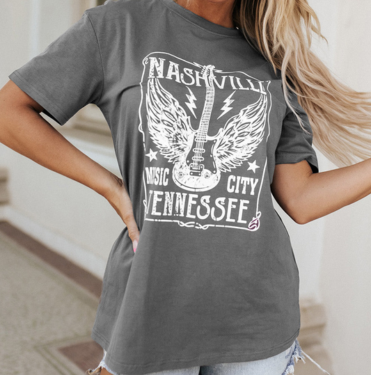Nashville Music City Graphic Tee