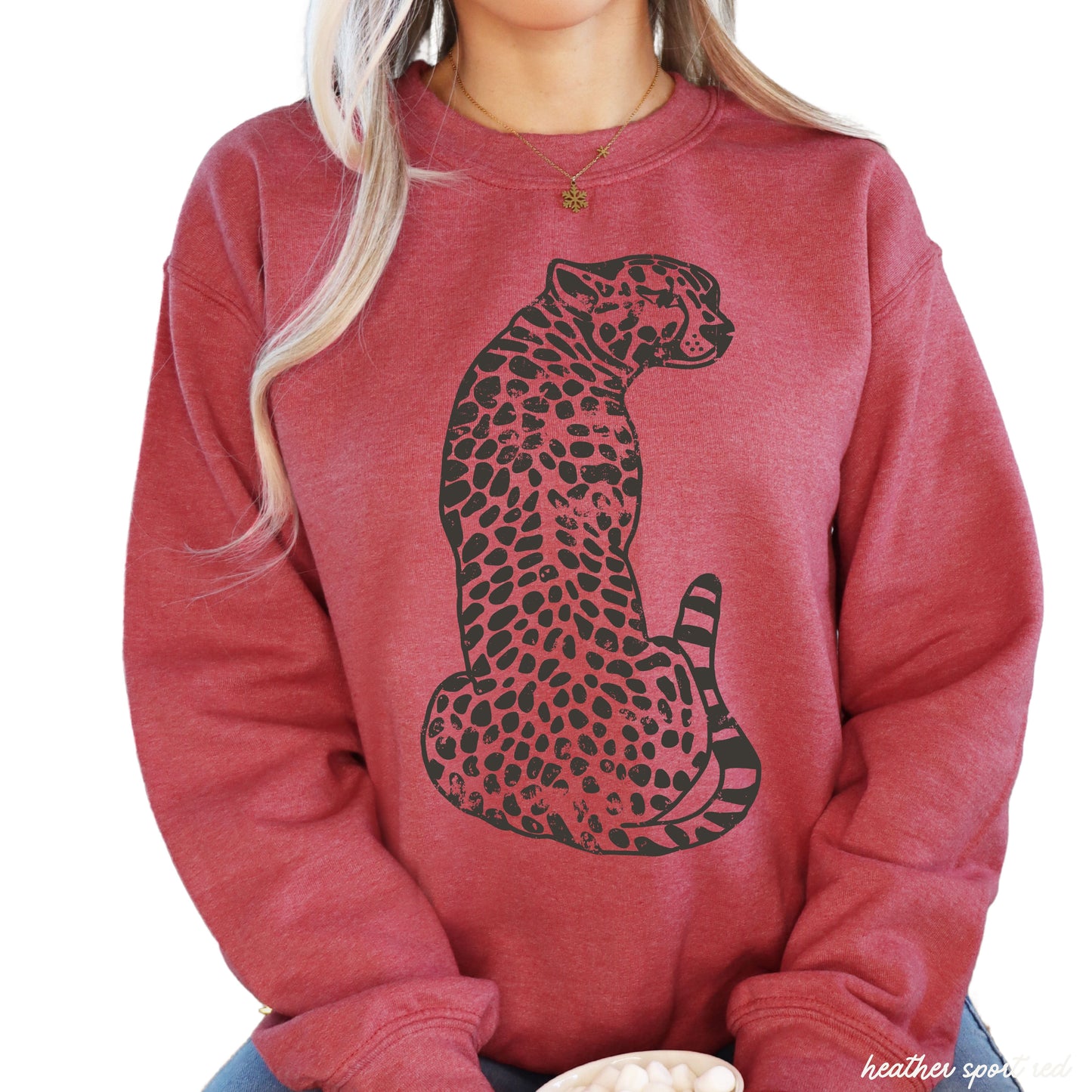 Sitting Cheetah Sweatshirt