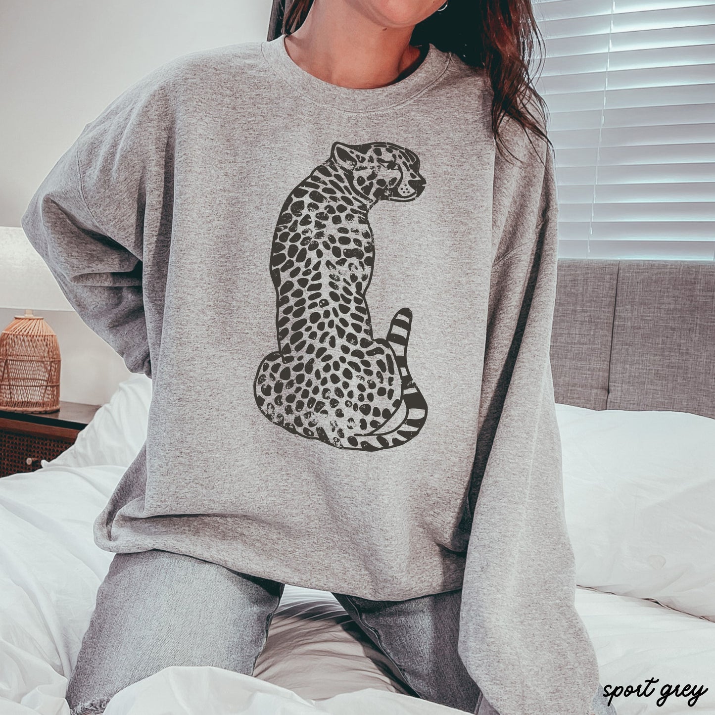 Sitting Cheetah Sweatshirt