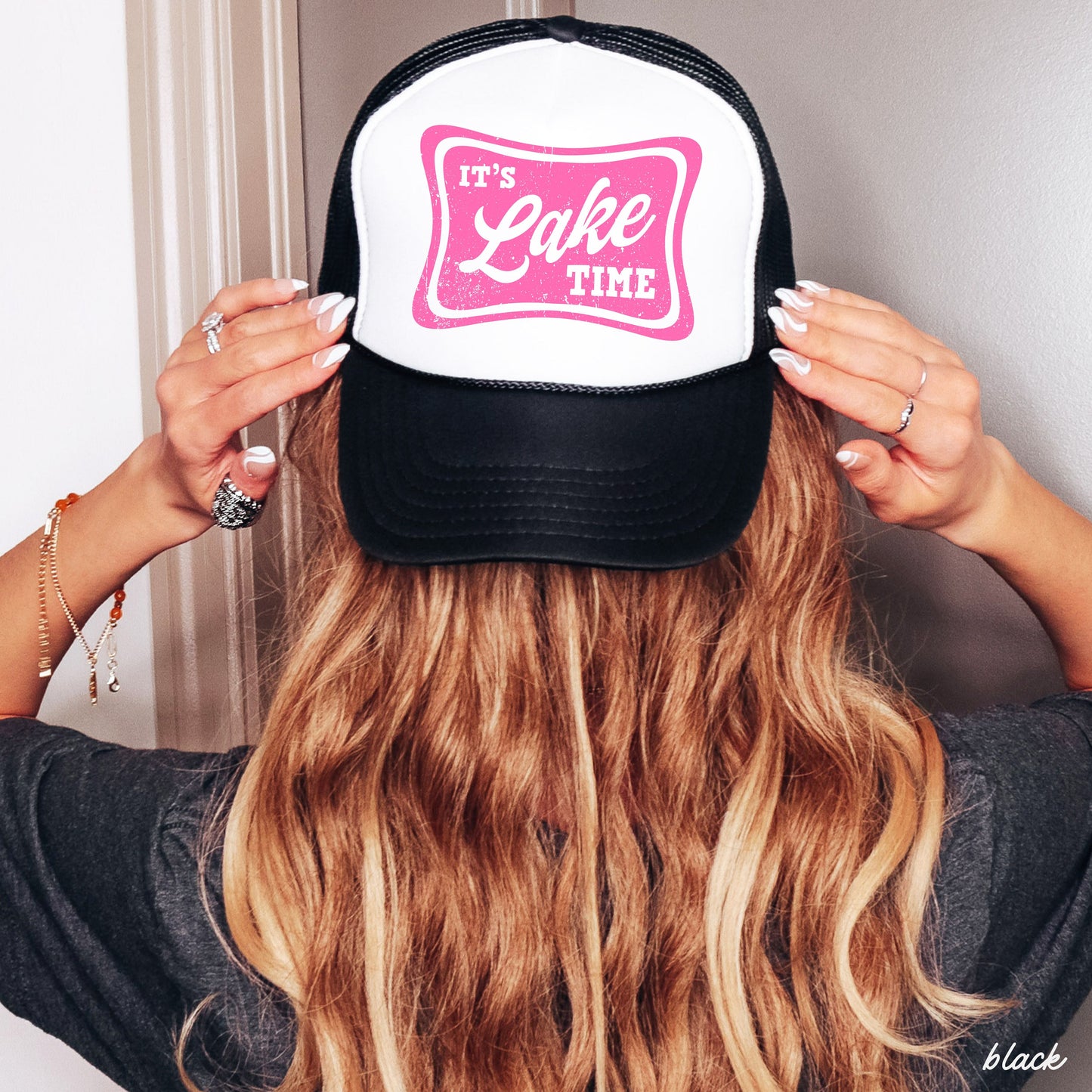 It's Lake Time Trucker Hat