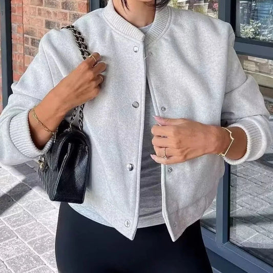 Snap Down Cropped Jacket