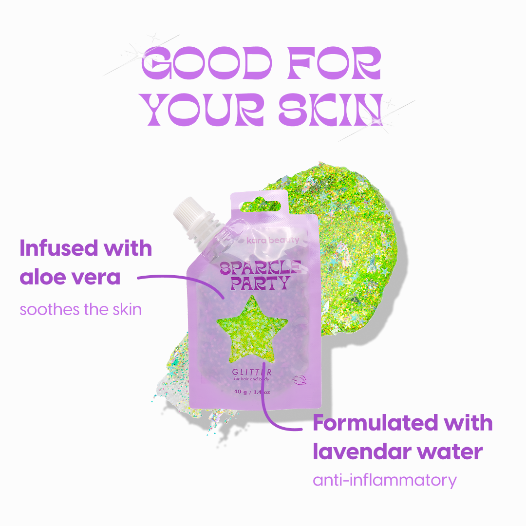 Sparkle Party Hair & Body Glitter Gel