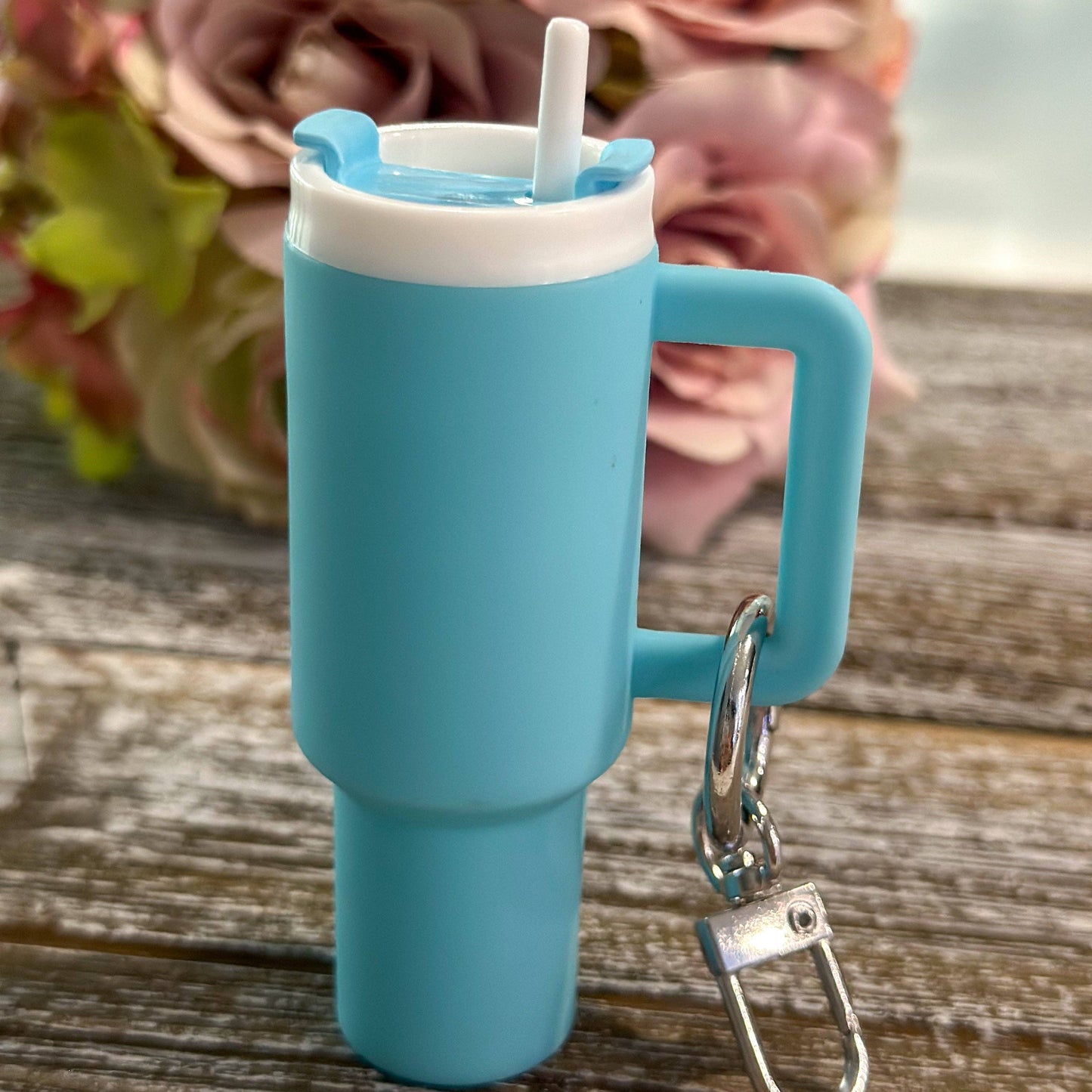 Mini Stanley Keychain in blue