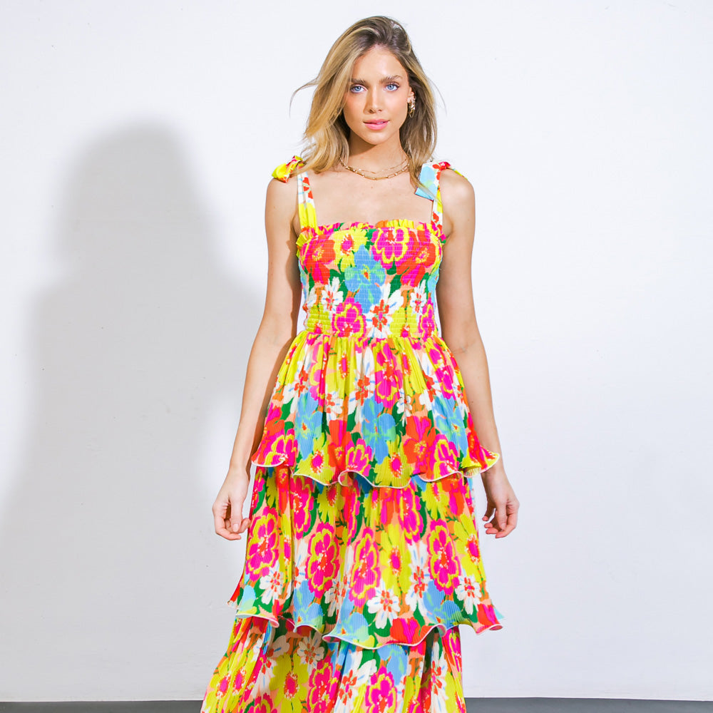 Meadow Woven Midi Dress