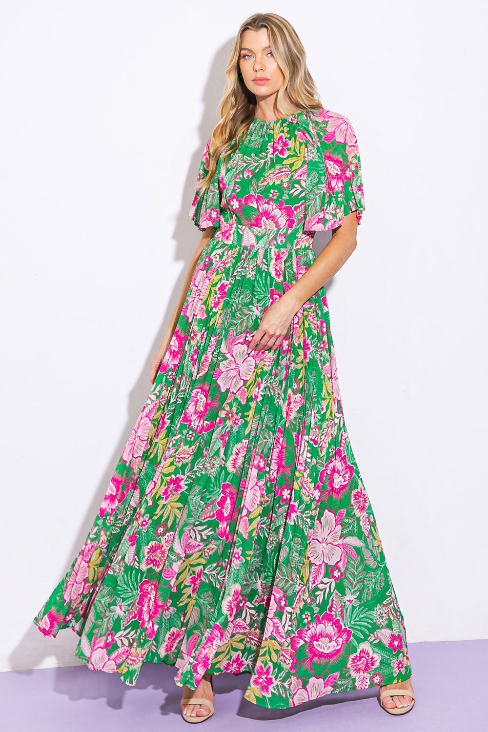 Modern Revival Woven Maxi Dress
