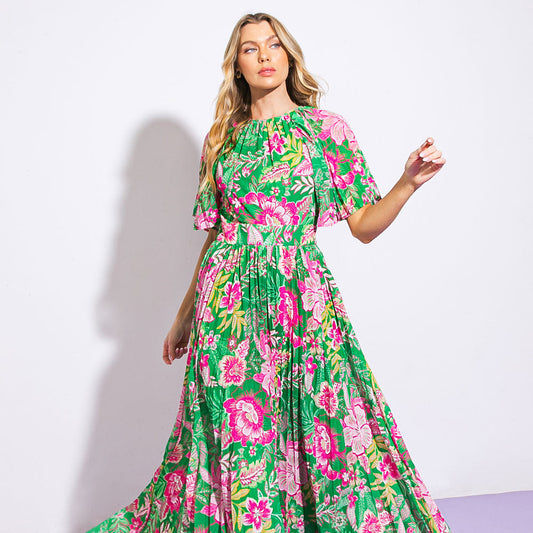 Modern Revival Woven Maxi Dress