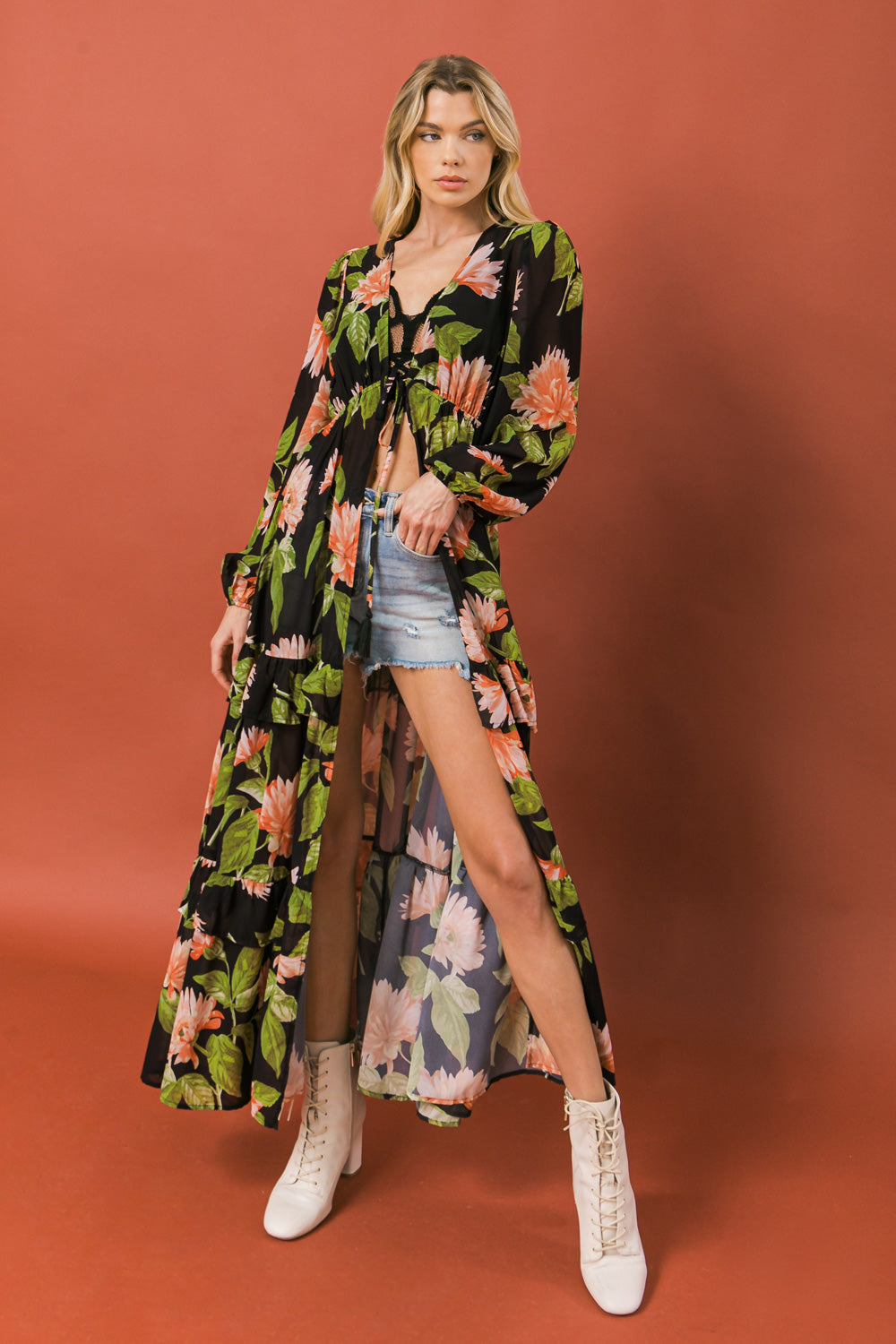 Tres Bien Woven Maxi Top