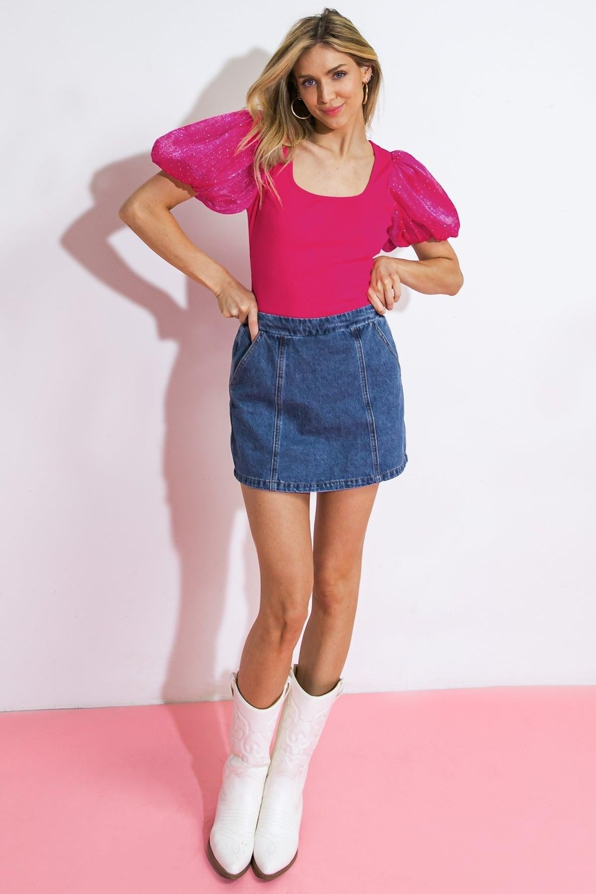 Molly Denim Skort