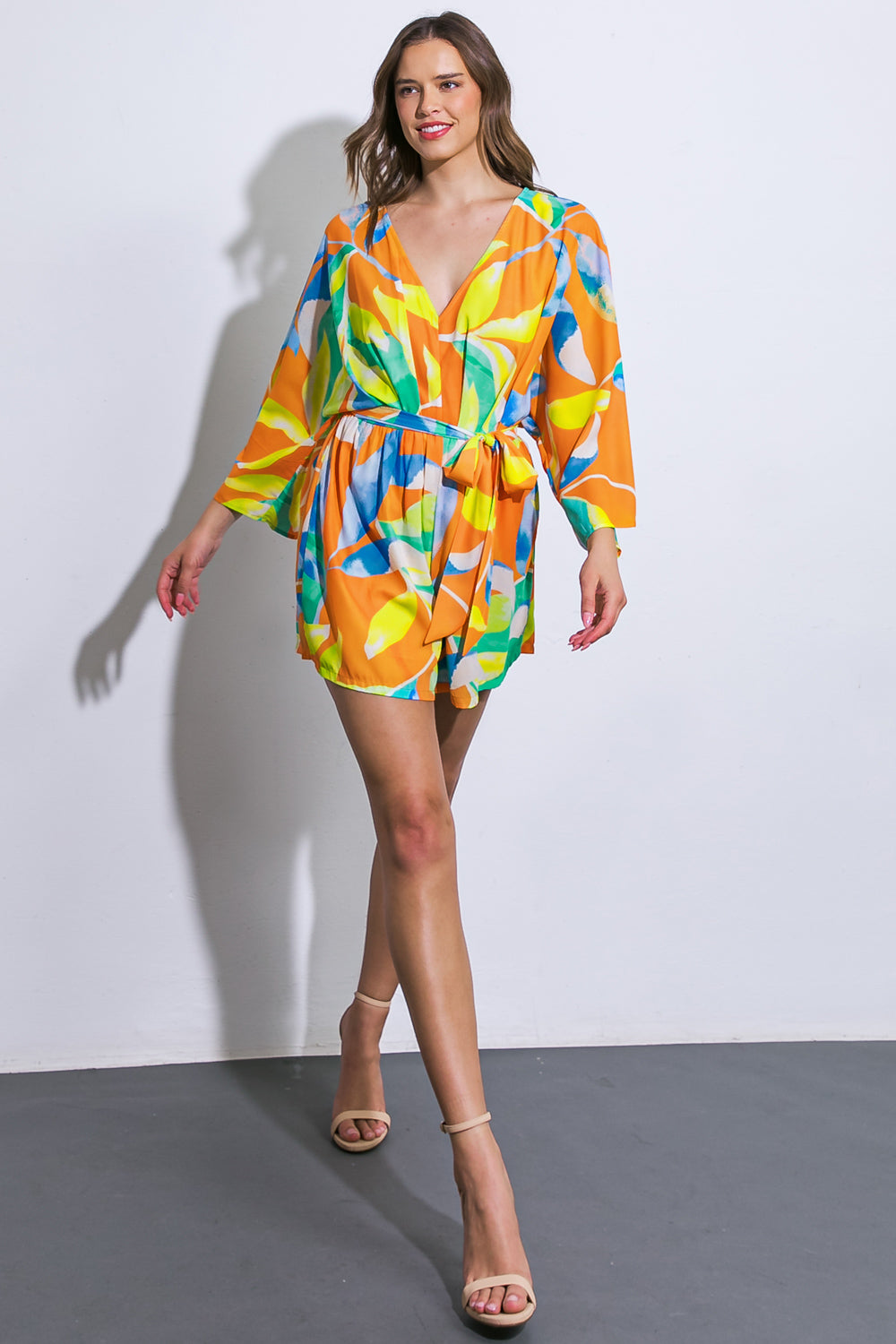 Margot Printed Woven Romper
