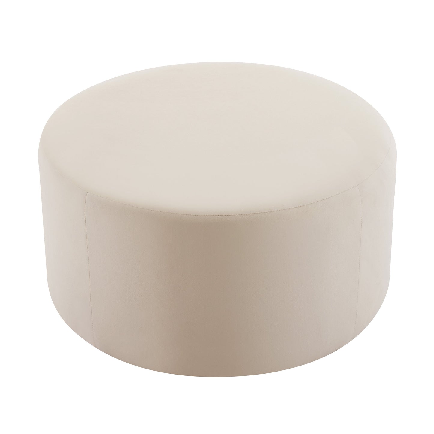 Round Velvet Ottoman Coffee Table