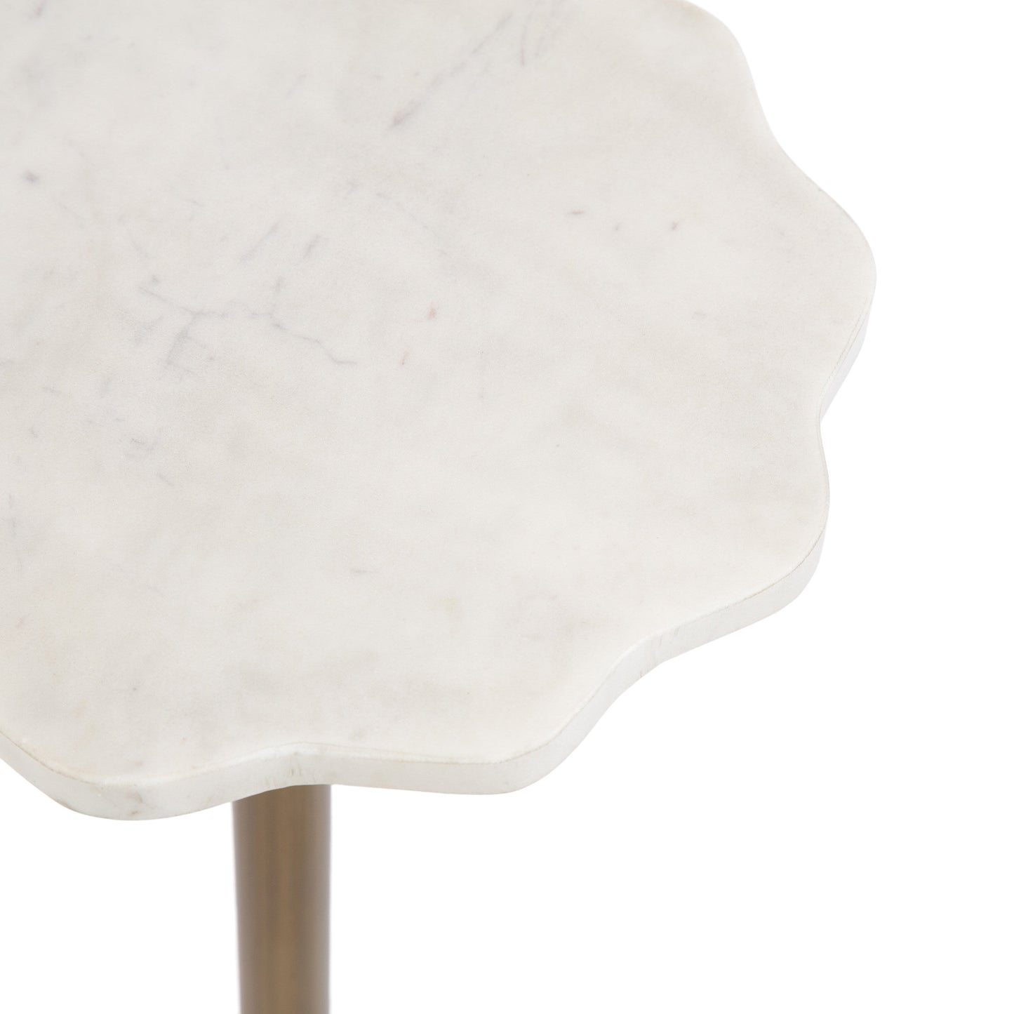 Sanzo Scalloped Marble Table