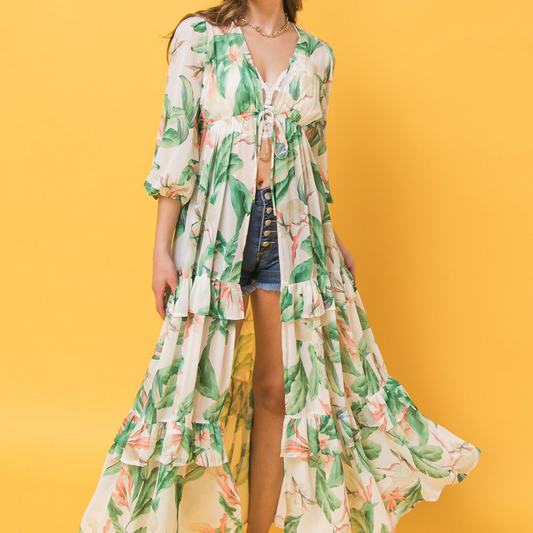 Easy Days Floral Kimono Top