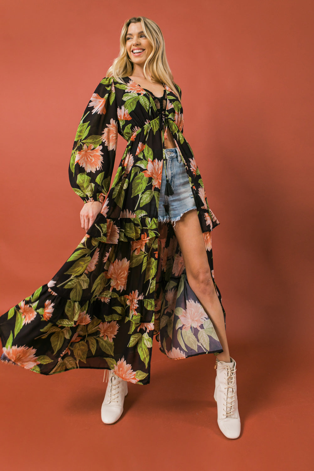 Tres Bien Woven Maxi Top