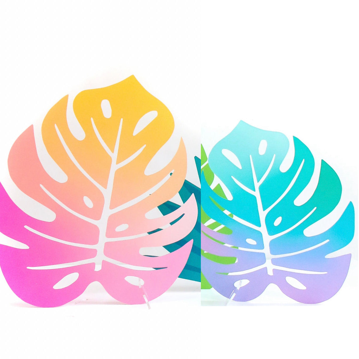 Large Acrylic Palm Leaves