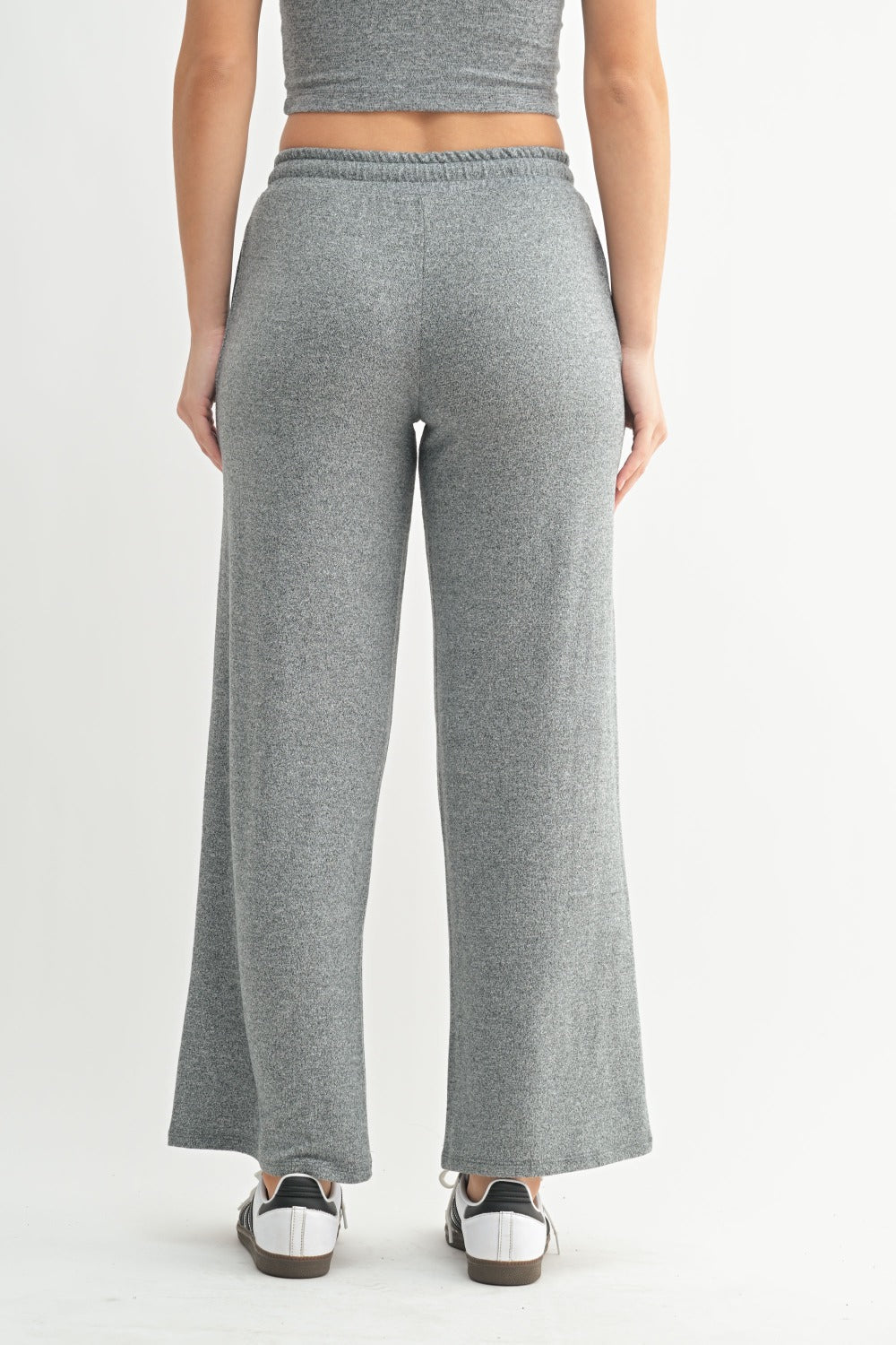 CloudSoft™ Wide-Leg Lounge Pants in Gray
