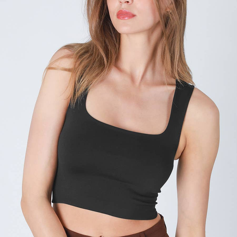 Clean Line Square Neck Top