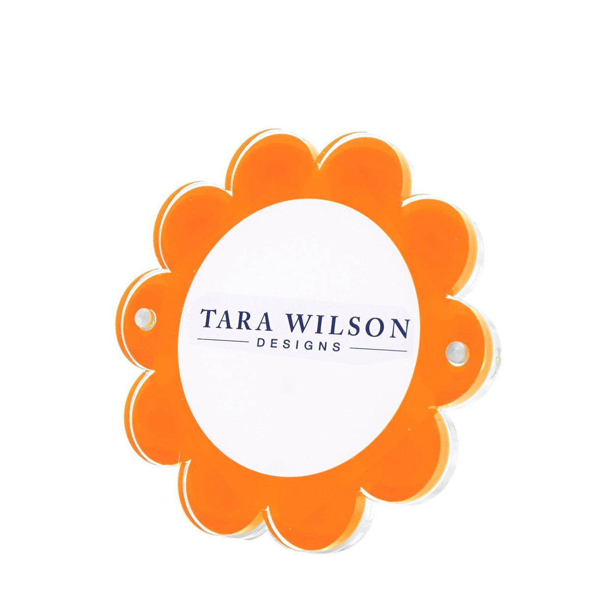 Orange Acrylic Daisy Frame