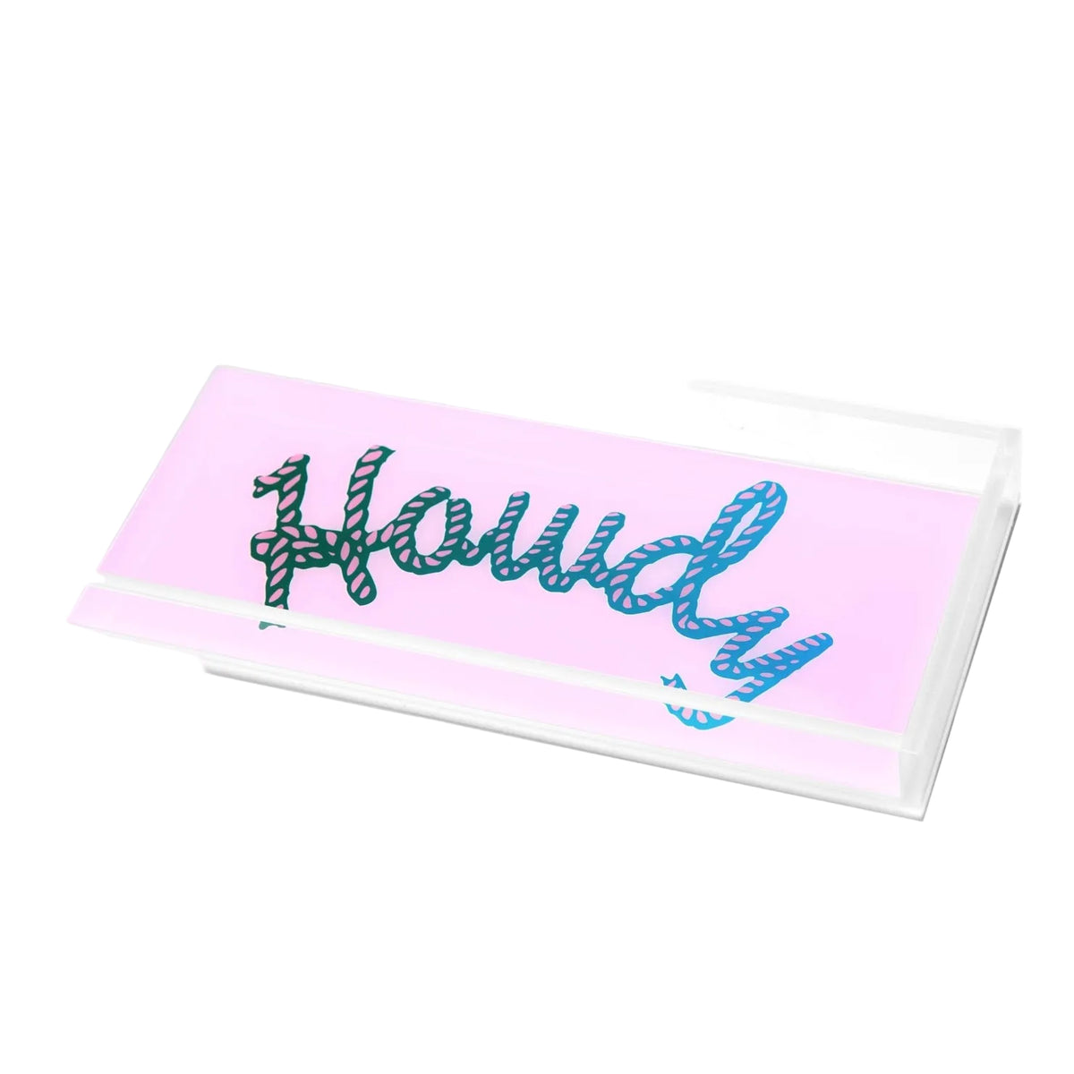 Pink Howdy Acrylic Tray