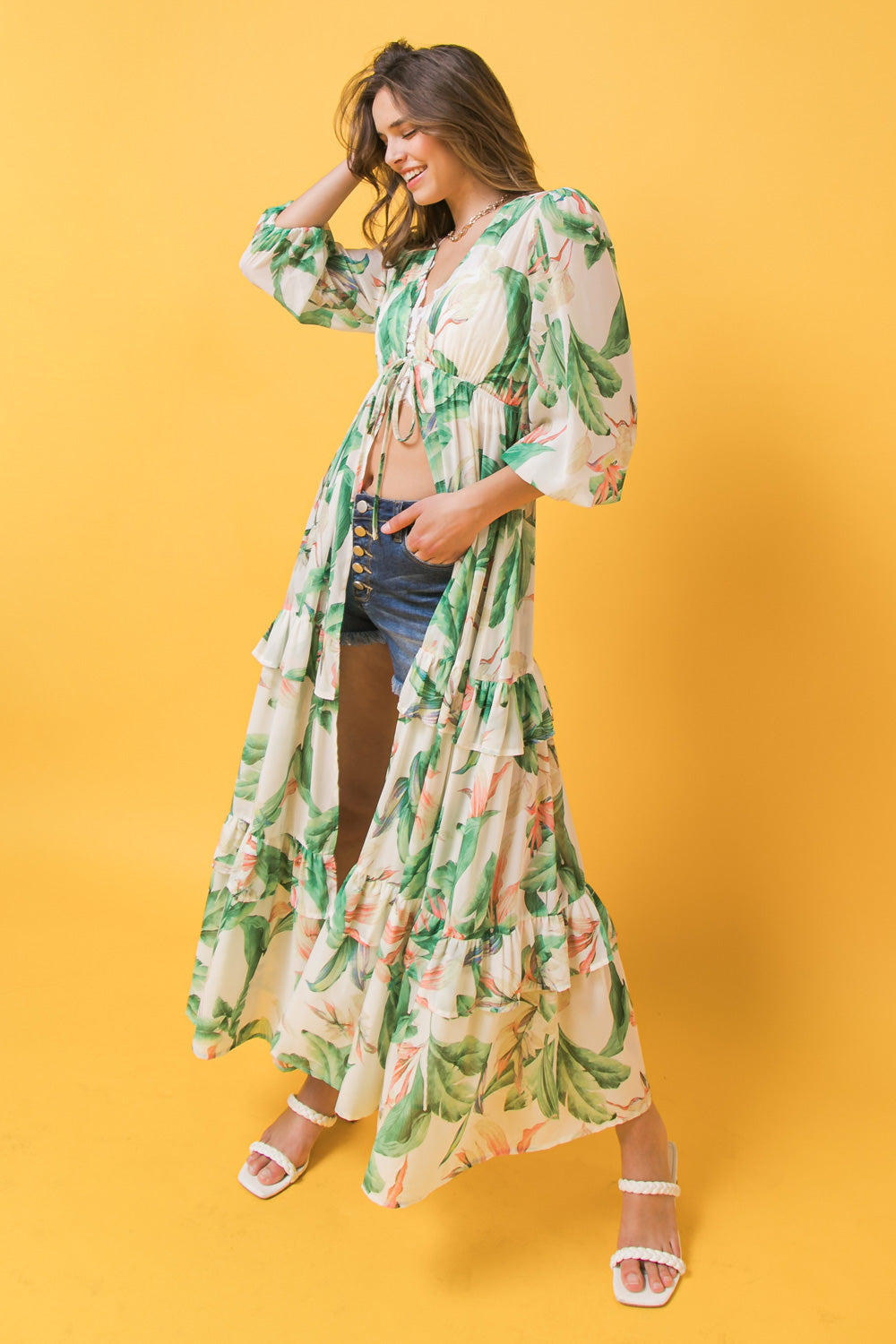 Easy Days Floral Kimono Top